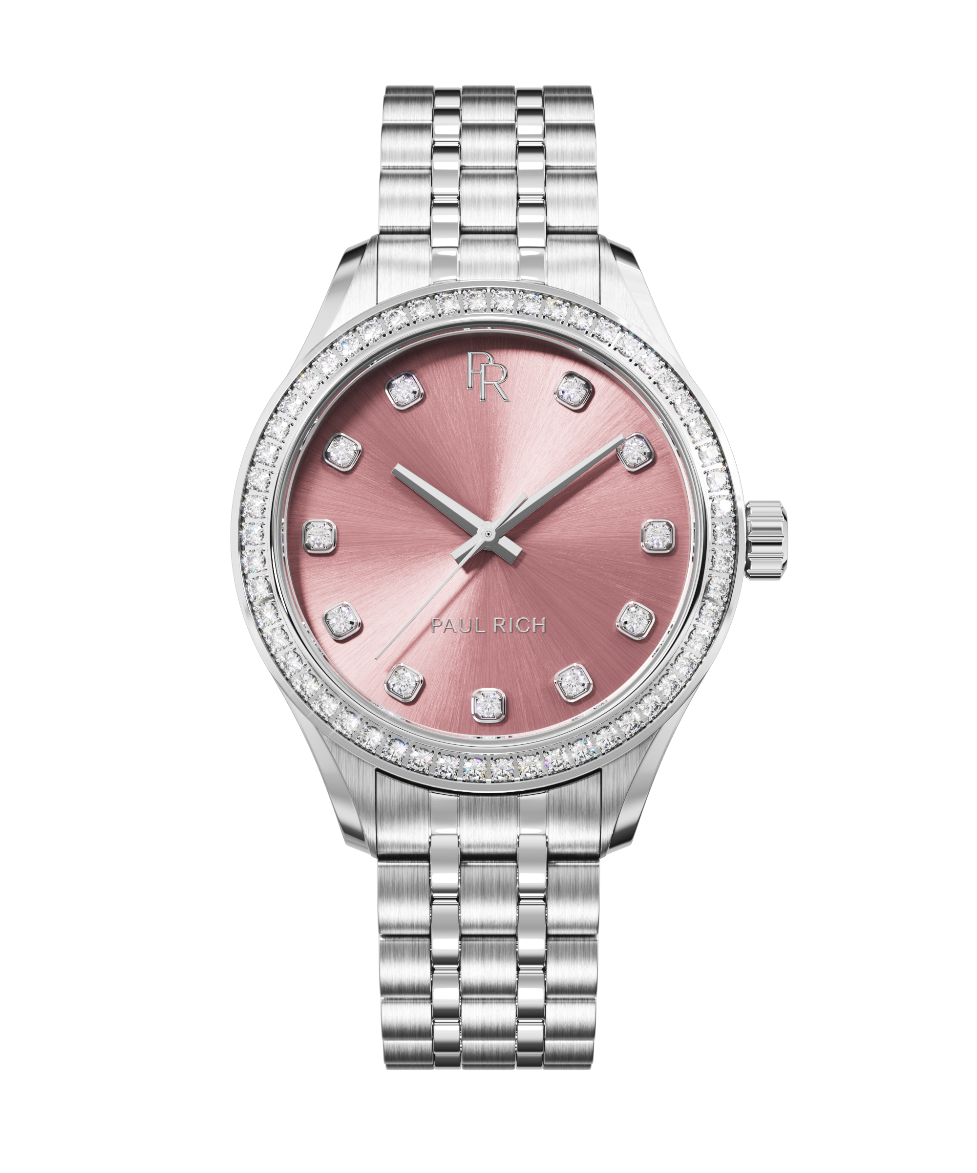 Crystelle - Silver Pink Women's Watch | Paul Rich