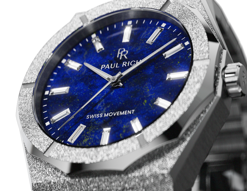 Frosted Star Dust II Lapis Nebula Silver — lapis lazuli dial Frosted Star Dust II Lapis Nebula Silver — lapis lazuli dial
