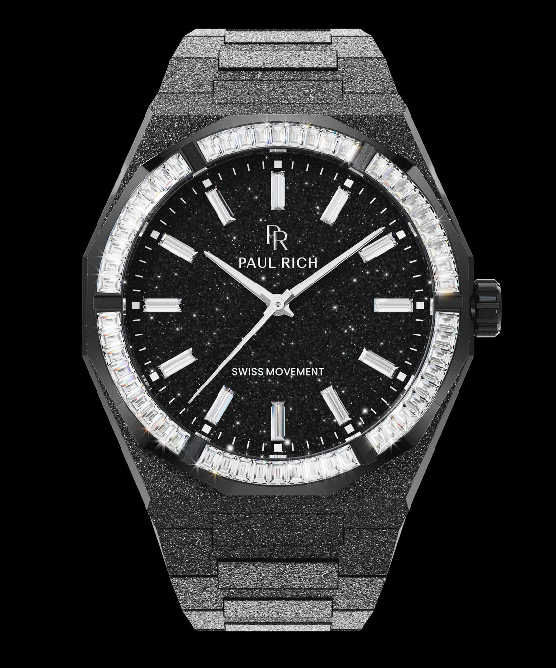 Moissanite Frosted Star Dust II - Void Black Moissanite Frosted Star Dust II - Void Black