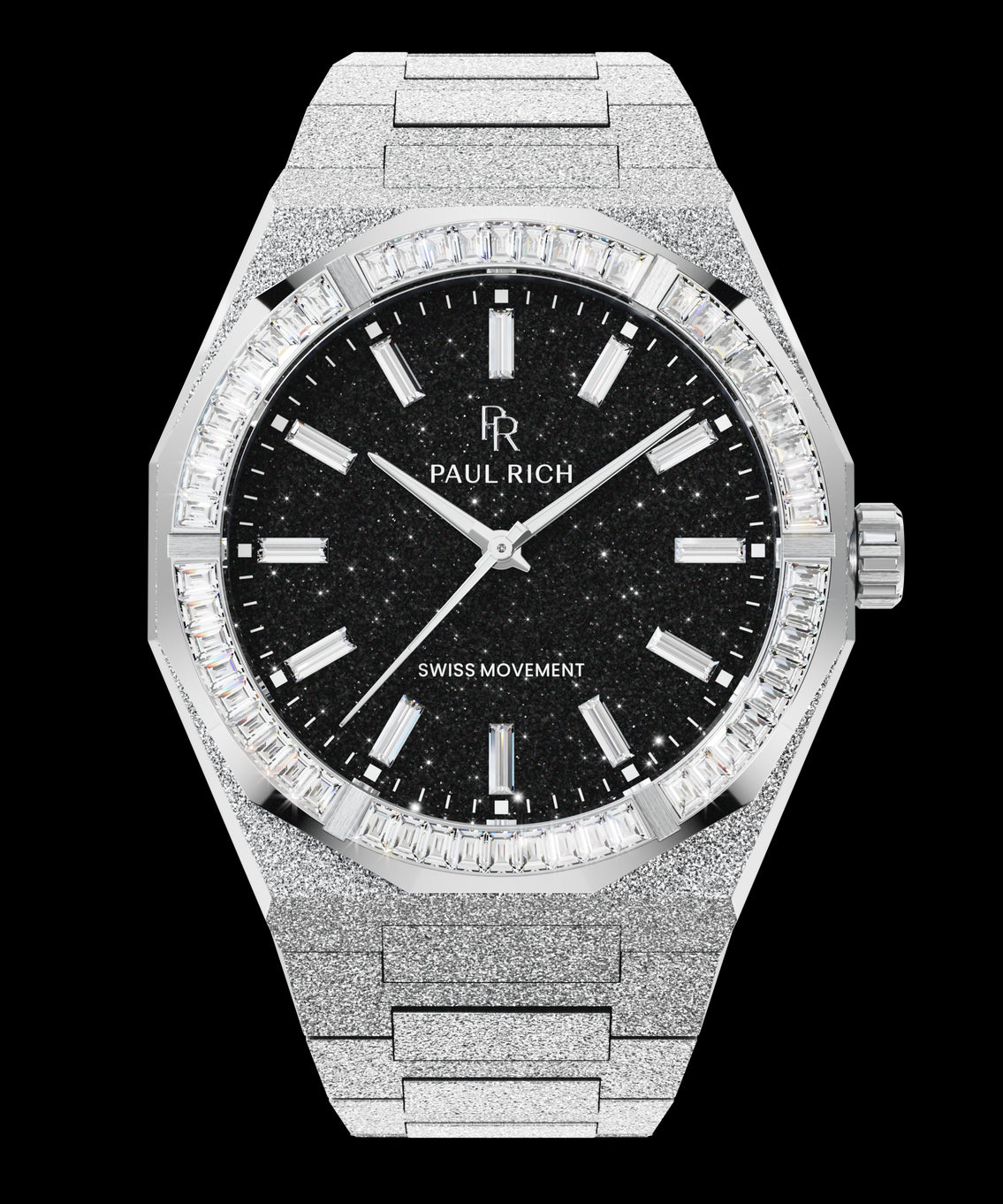 Moissanite Frosted Star Dust II - Void Silver Moissanite Frosted Star Dust II - Void Silver