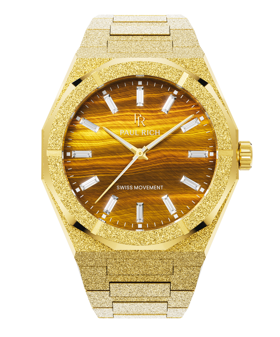 Frosted Star Dust II Tiger Flare Gold — front view Frosted Star Dust II Tiger Flare Gold — front view