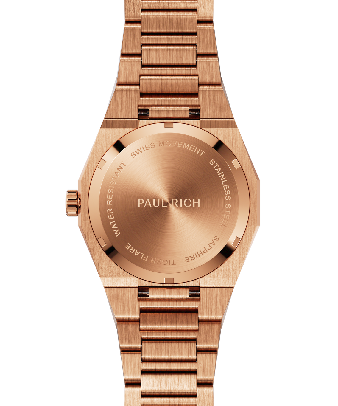 Frosted Star Dust II Tiger Flare Rose Gold — back view Frosted Star Dust II Tiger Flare Rose Gold — back view