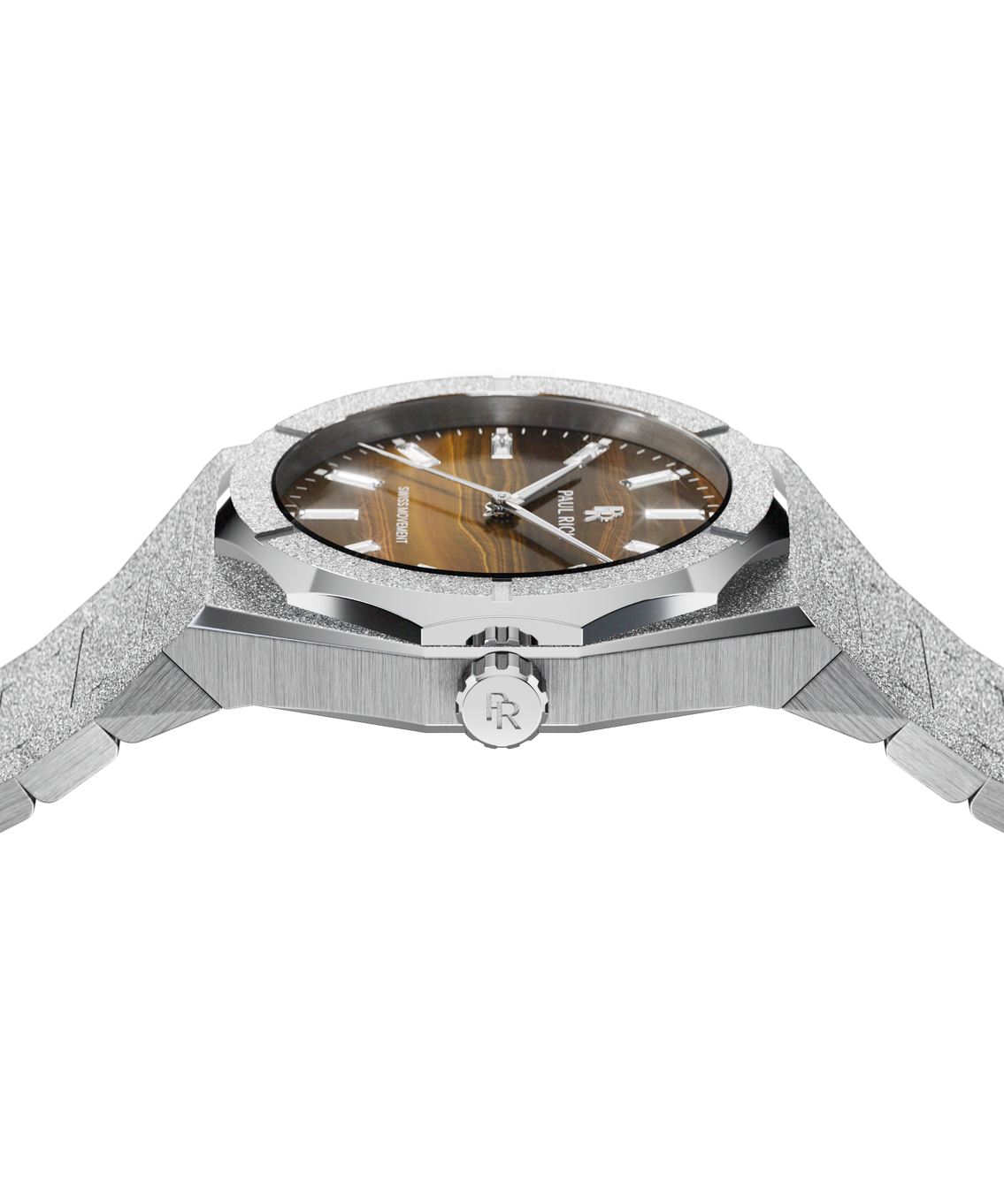 Frosted Star Dust II Tiger Flare Silver — sidetop view Frosted Star Dust II Tiger Flare Silver — sidetop view