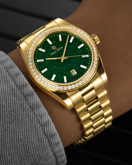 Paul Rich Moissanite Legacy Gold - Aventurine Green