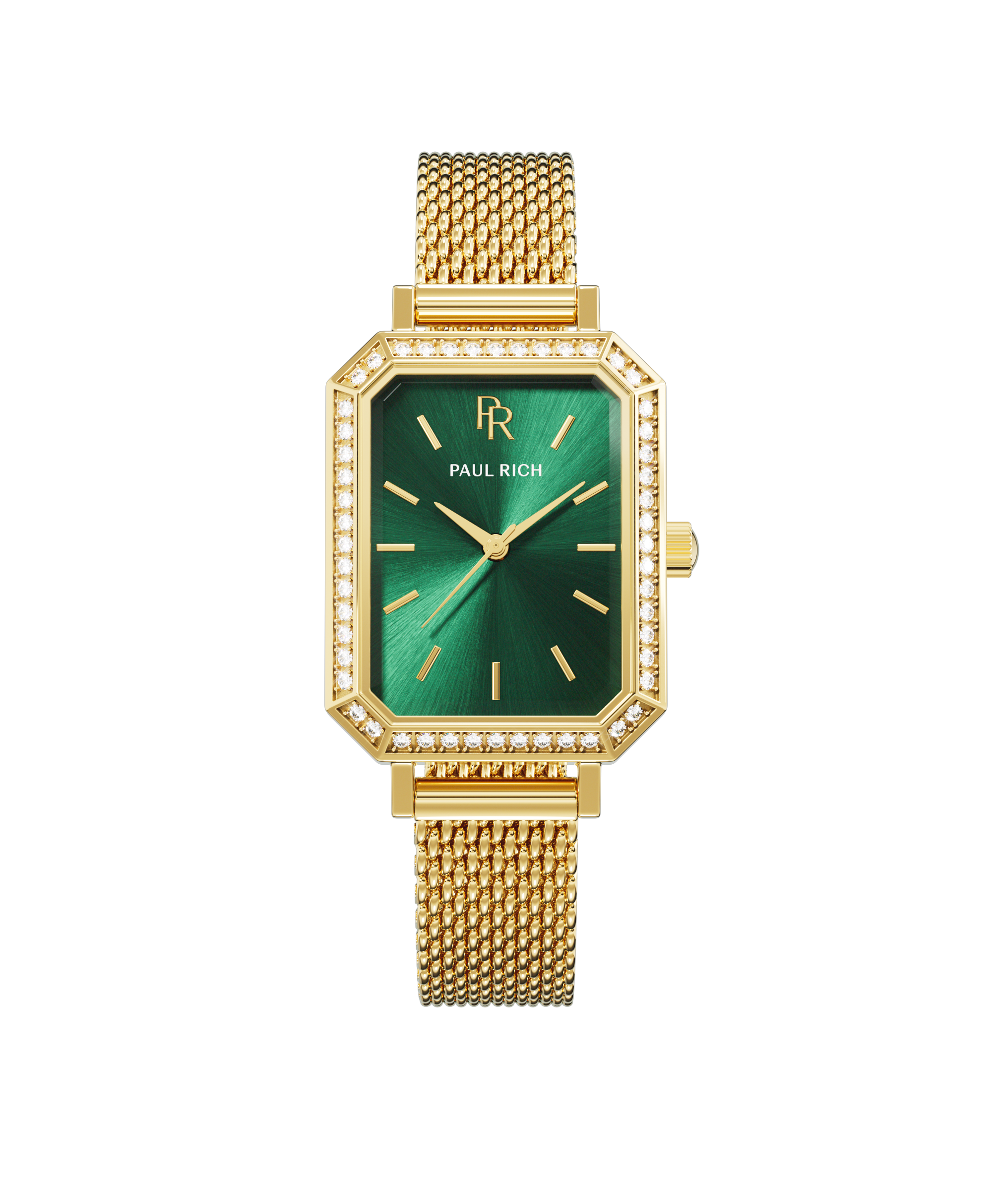 3 Green and  1 yellow Womens Watch Set Alfred Sung Octavia Green Dial Gold Bracelet Ladies watch  main image 4