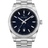 Moissanite Legacy Silver Blue Aventurine — front view