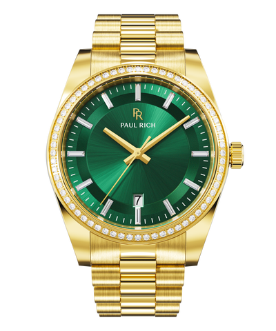 Moissanite Legacy Gold Green — front view