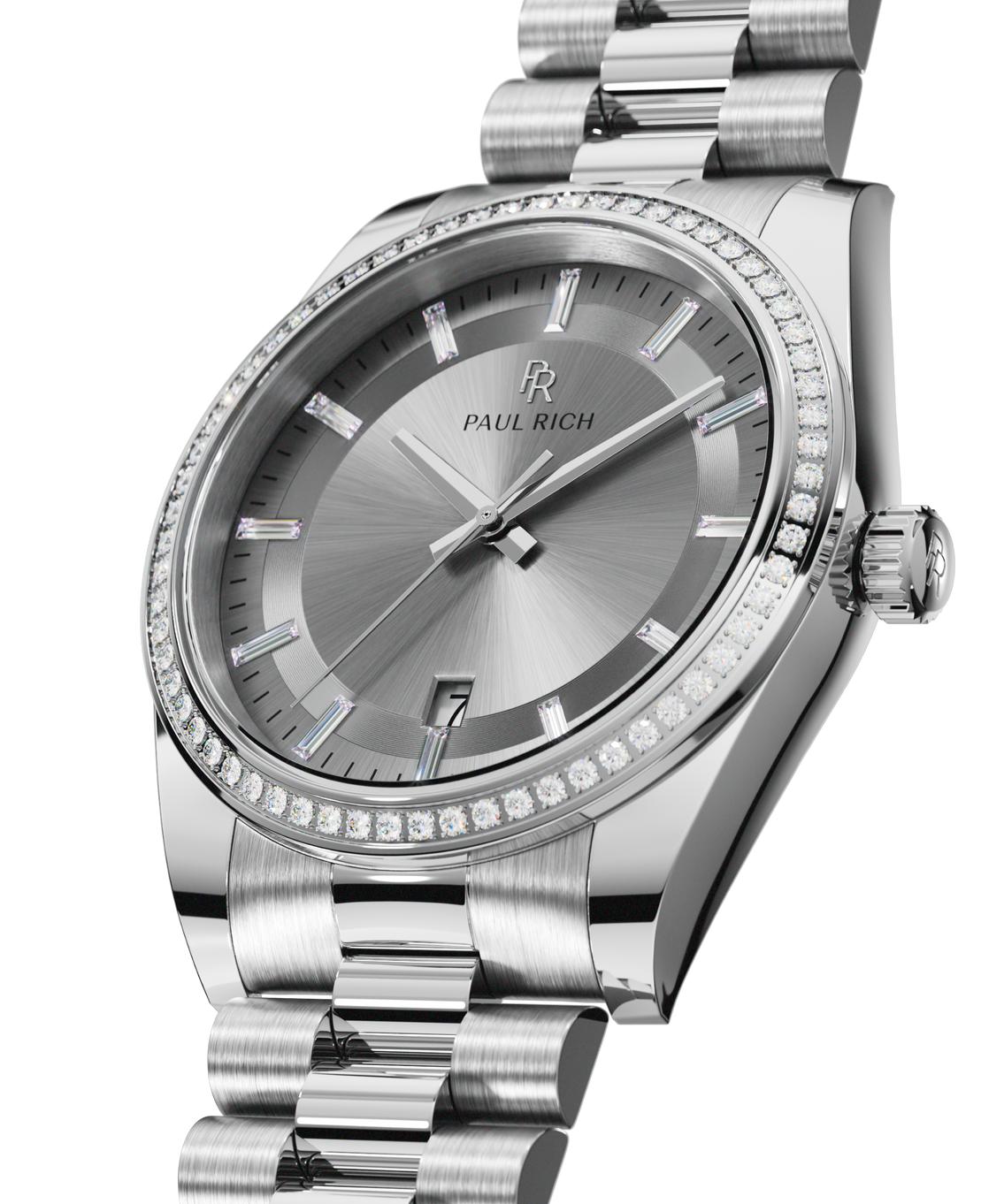 Moissanite Legacy All Silver — closeup view