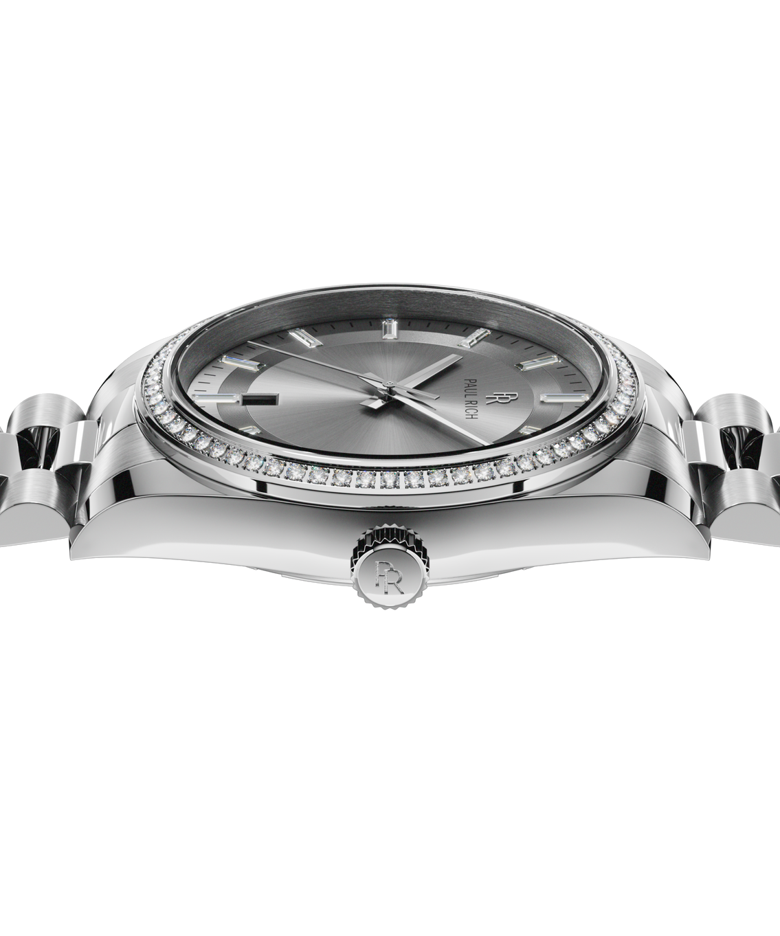 Moissanite Legacy All Silver — side view