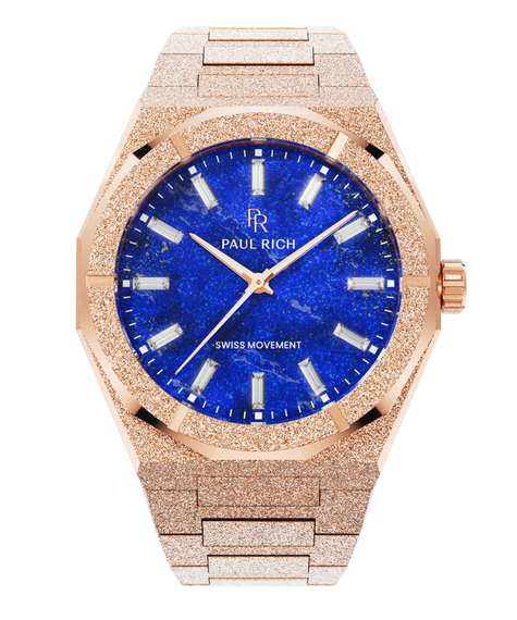 Frosted Star Dust II Lapis Nebula Rose Gold — front view