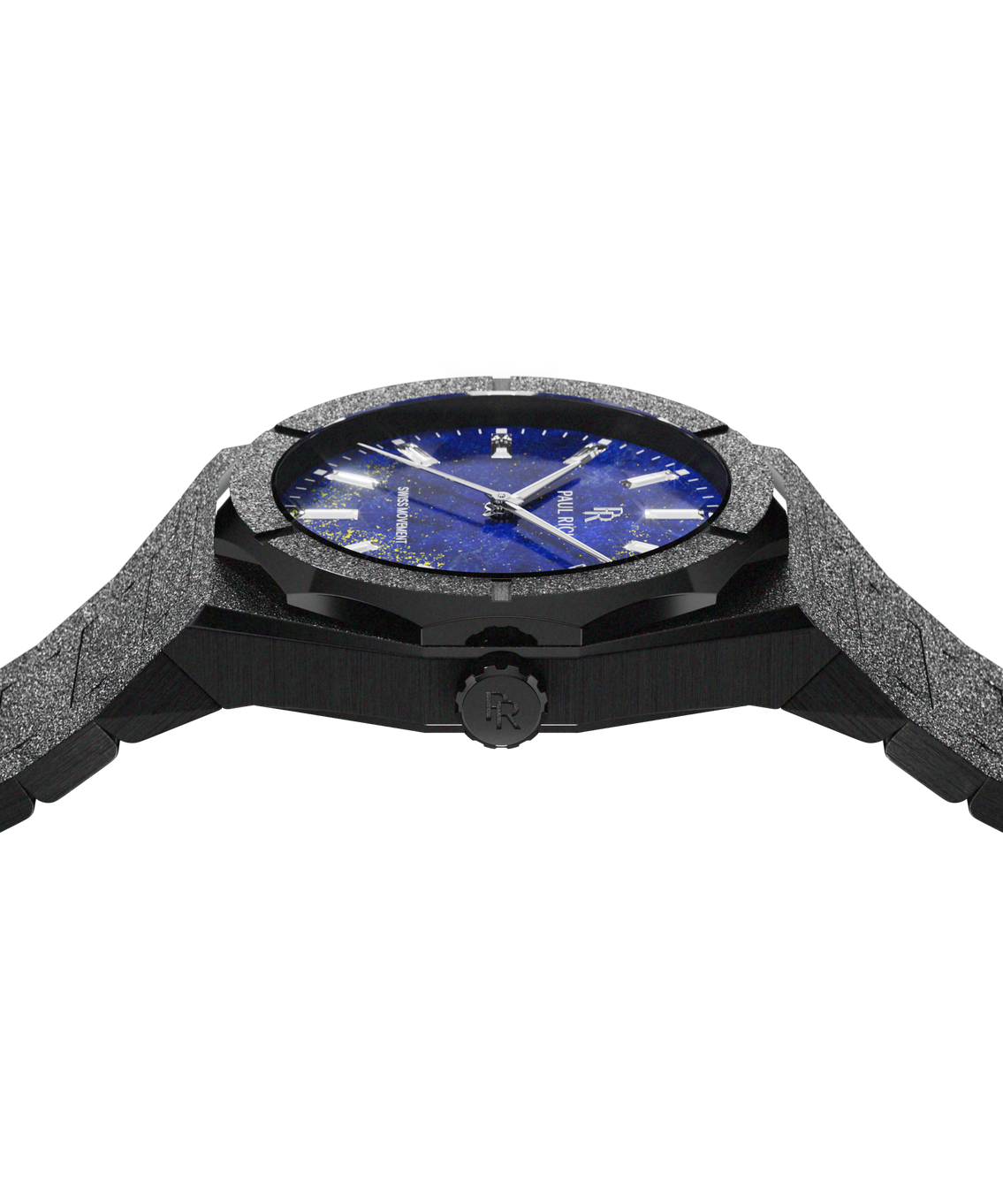Frosted Star Dust II Lapis Nebula Black — sidetop view