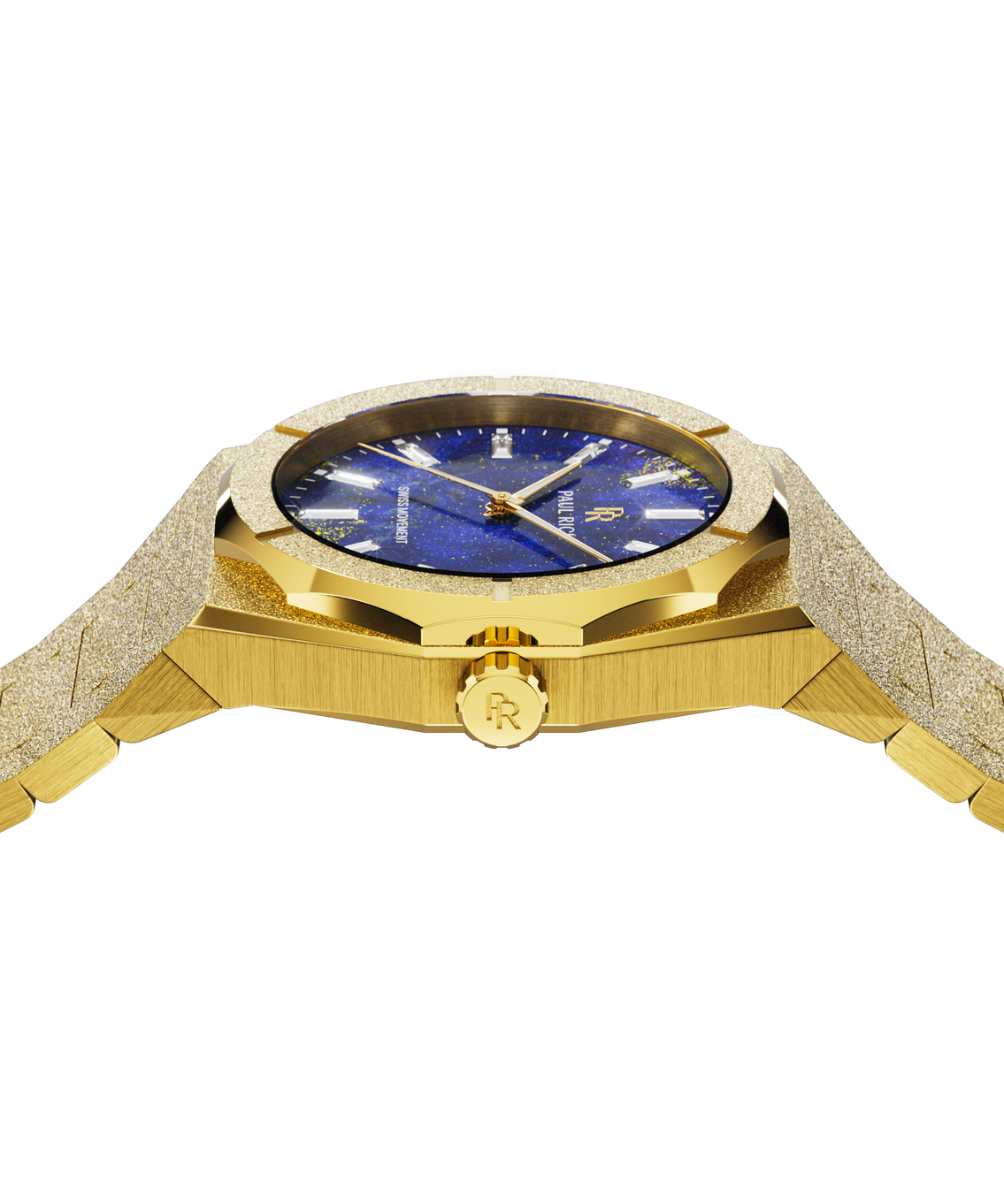 Frosted Star Dust II Lapis Nebula Gold — sidetop view