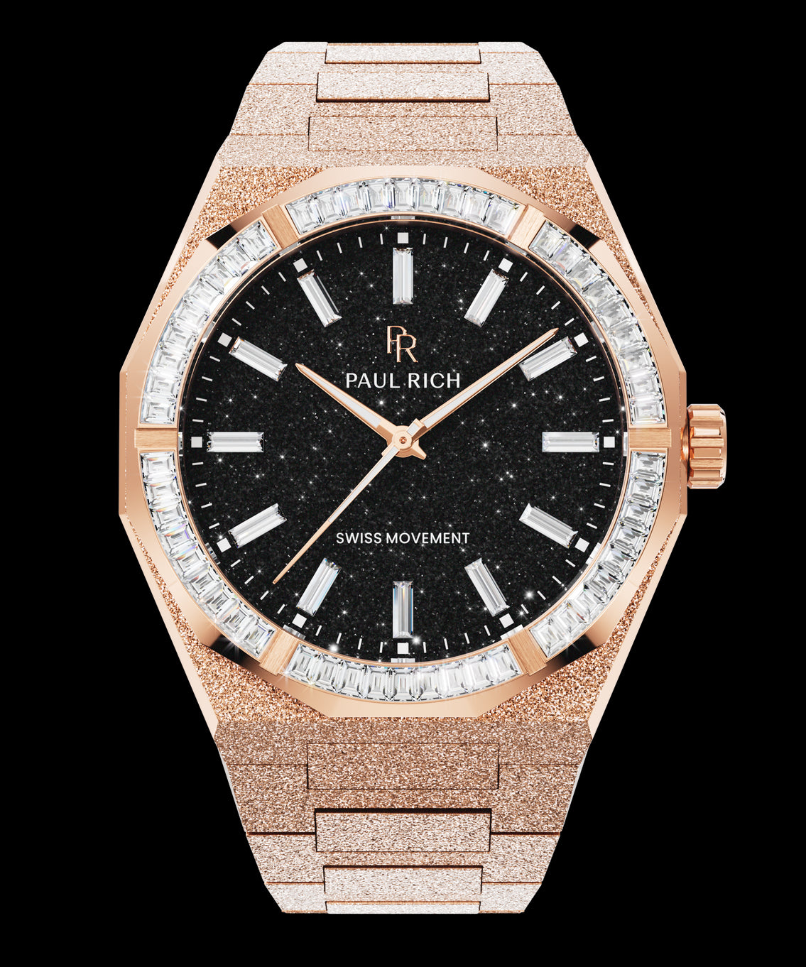 Moissanite Frosted Star Dust II - Void Rose Gold