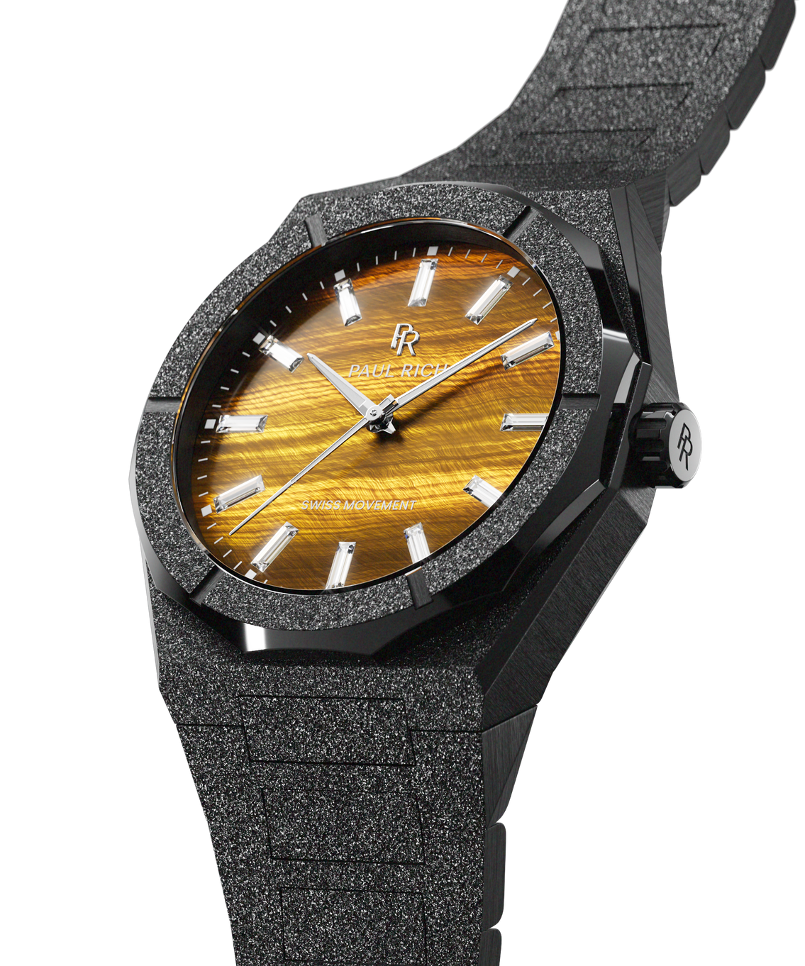 Frosted Star Dust II Tiger Flare Black — closeup view