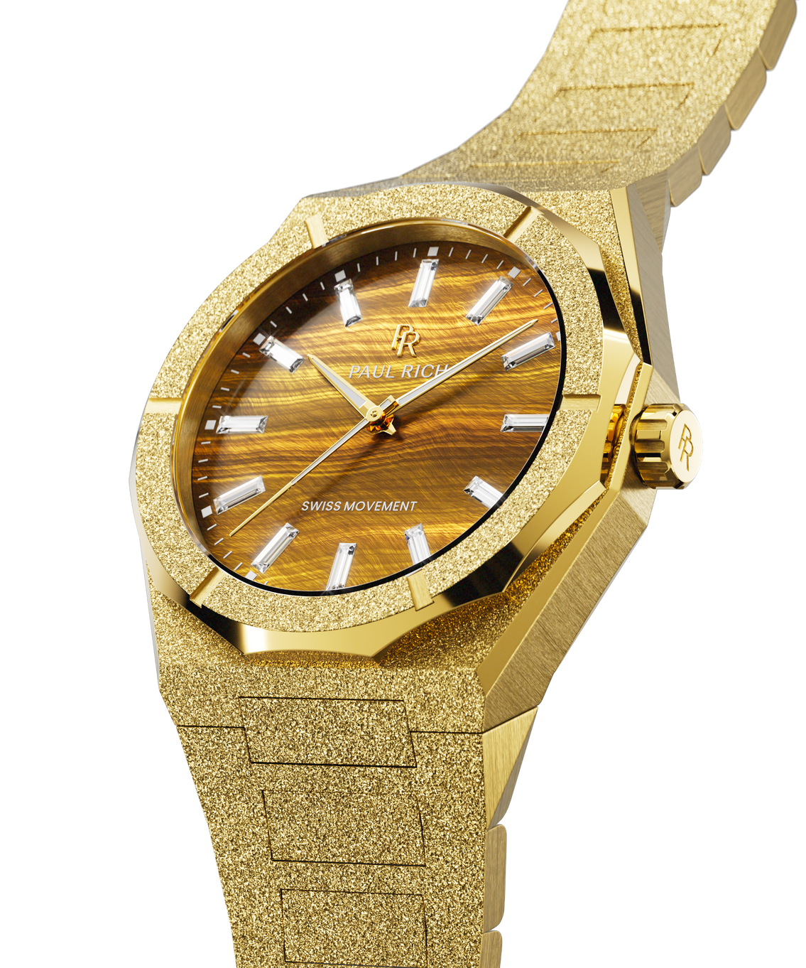 Frosted Star Dust II Tiger Flare Gold — closeup view