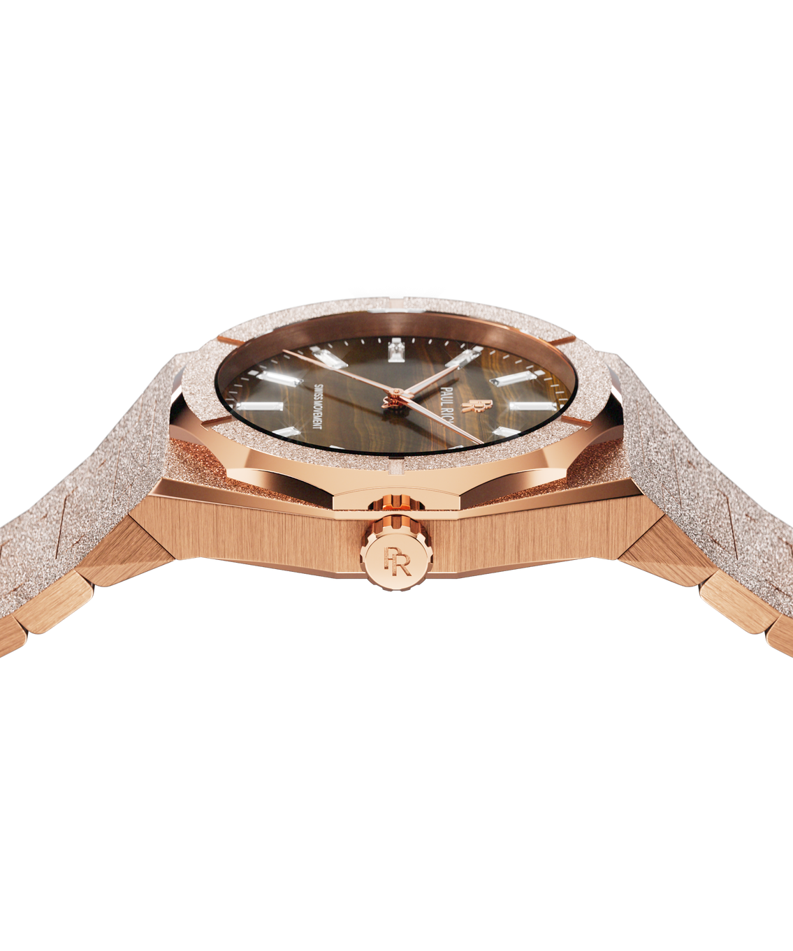 Frosted Star Dust II Tiger Flare Rose Gold — sidetop view