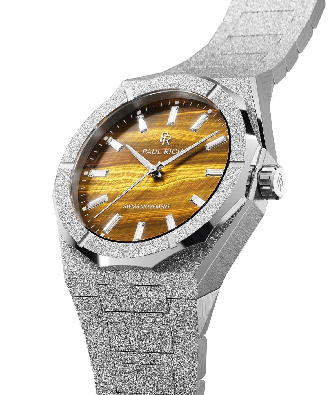 Frosted Star Dust II Tiger Flare Silver — closeup view