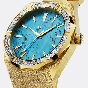 Turquoise semi-precious dial