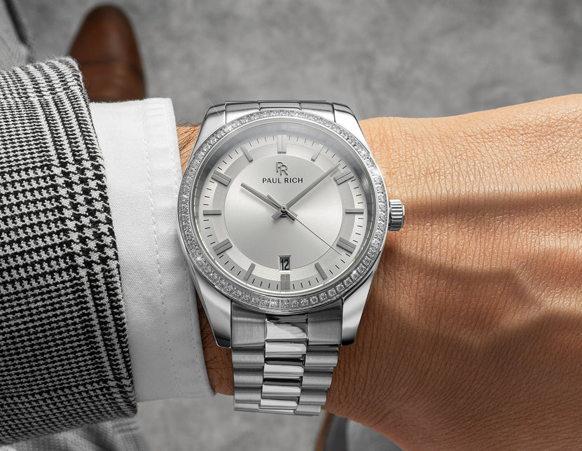 Legacy Silver Sunburst Dial watch