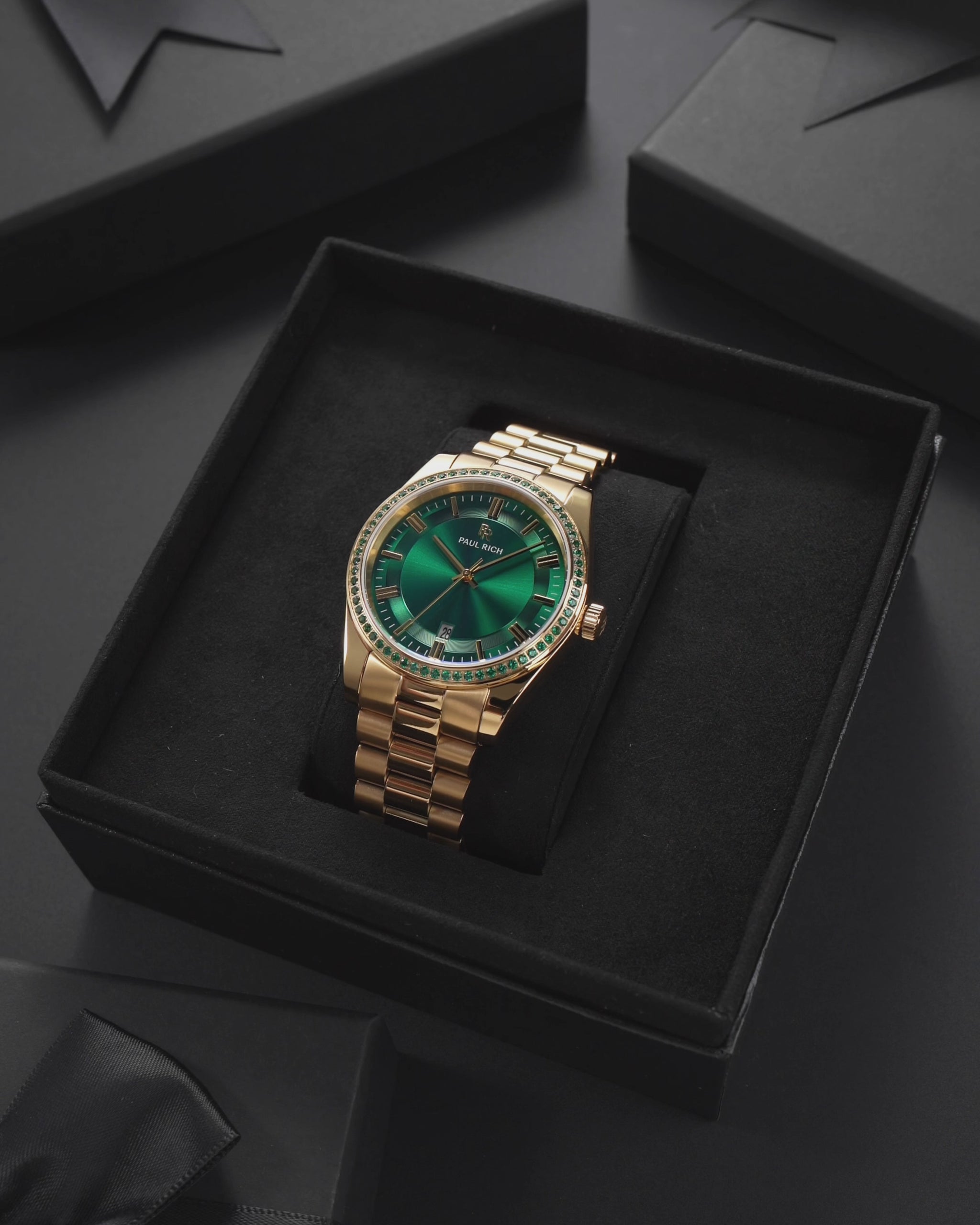 Legacy Gold Green - Emerald | Quartz Watch | Paul Rich