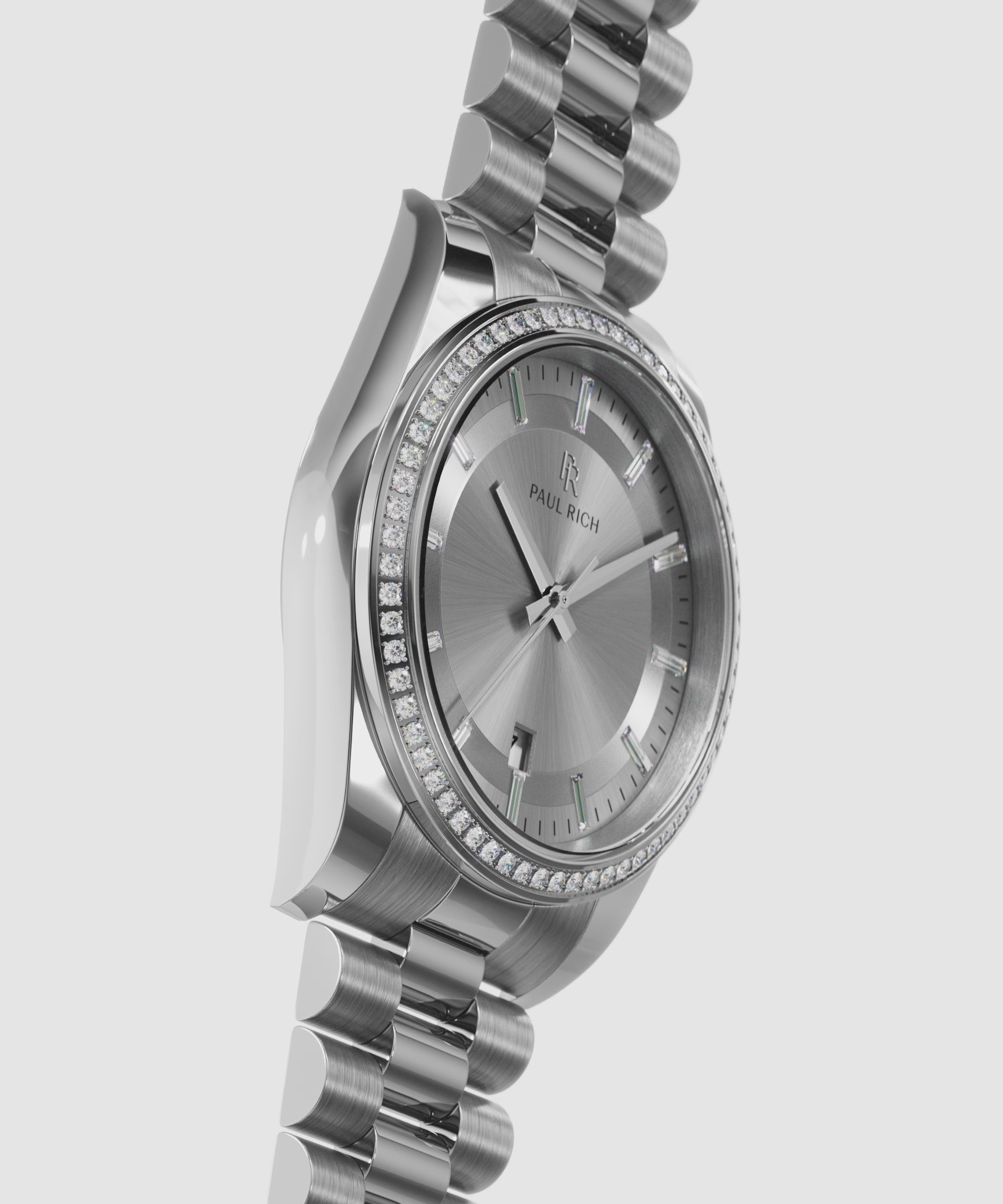 Moissanite Legacy All Silver — 360° spin