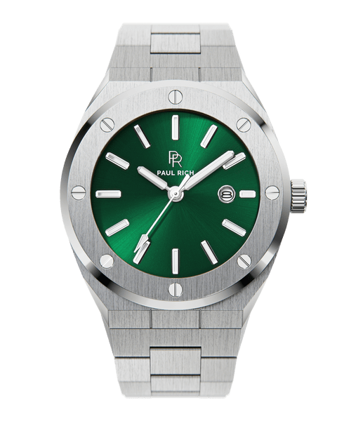 時計 Paul Smith Wristwatch No.7 Green Emperor's Emerald - Silver and Green Men's Watch