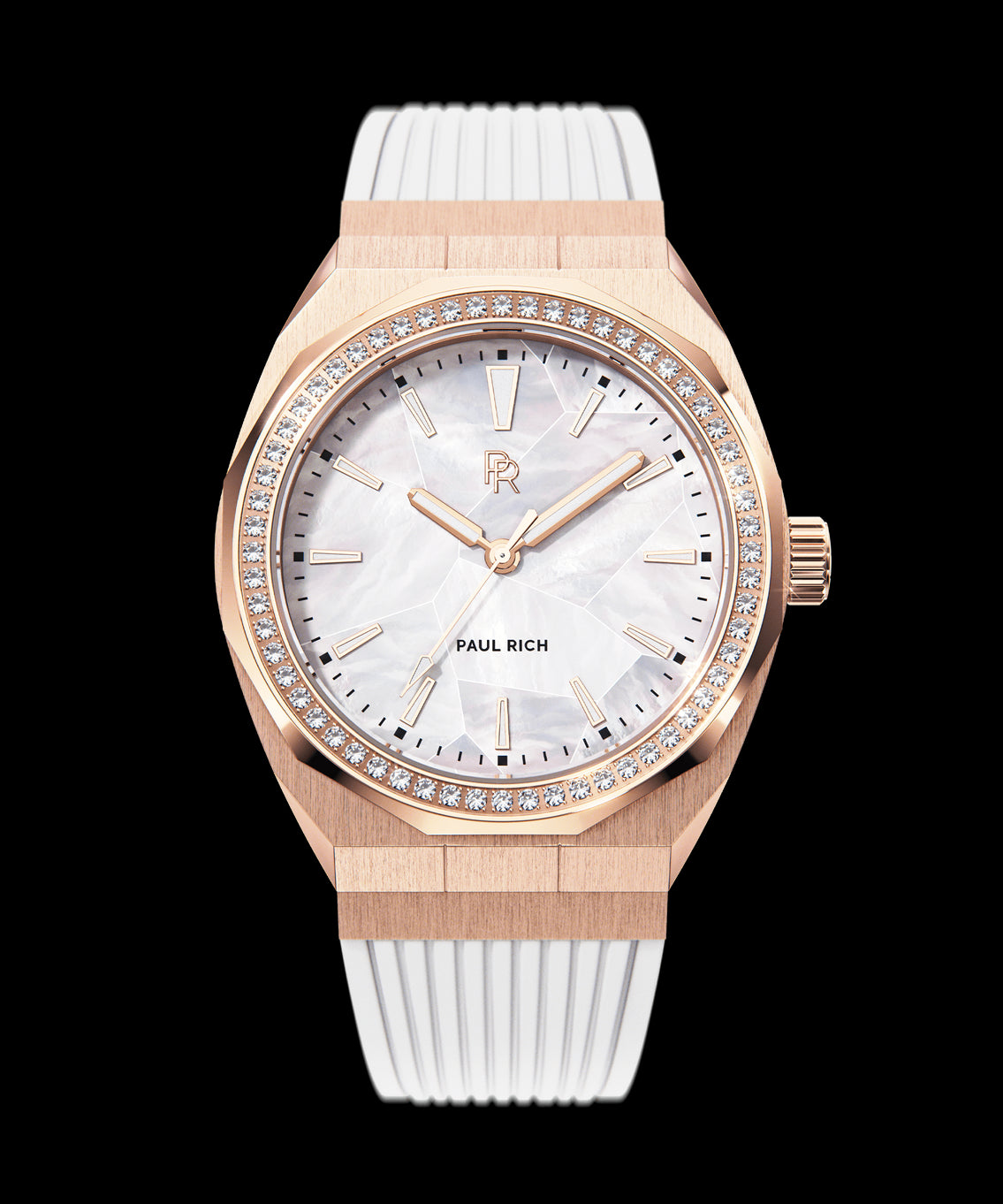 Heart of the Ocean White Rose Gold