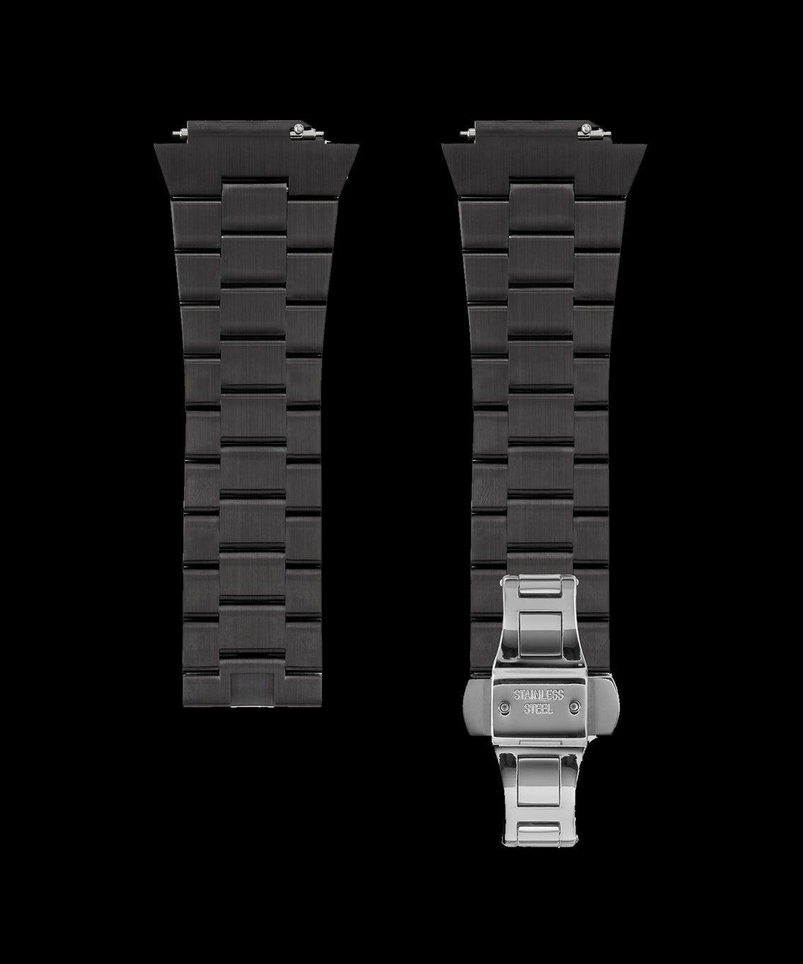 Frosted Steel Watch Band Black
